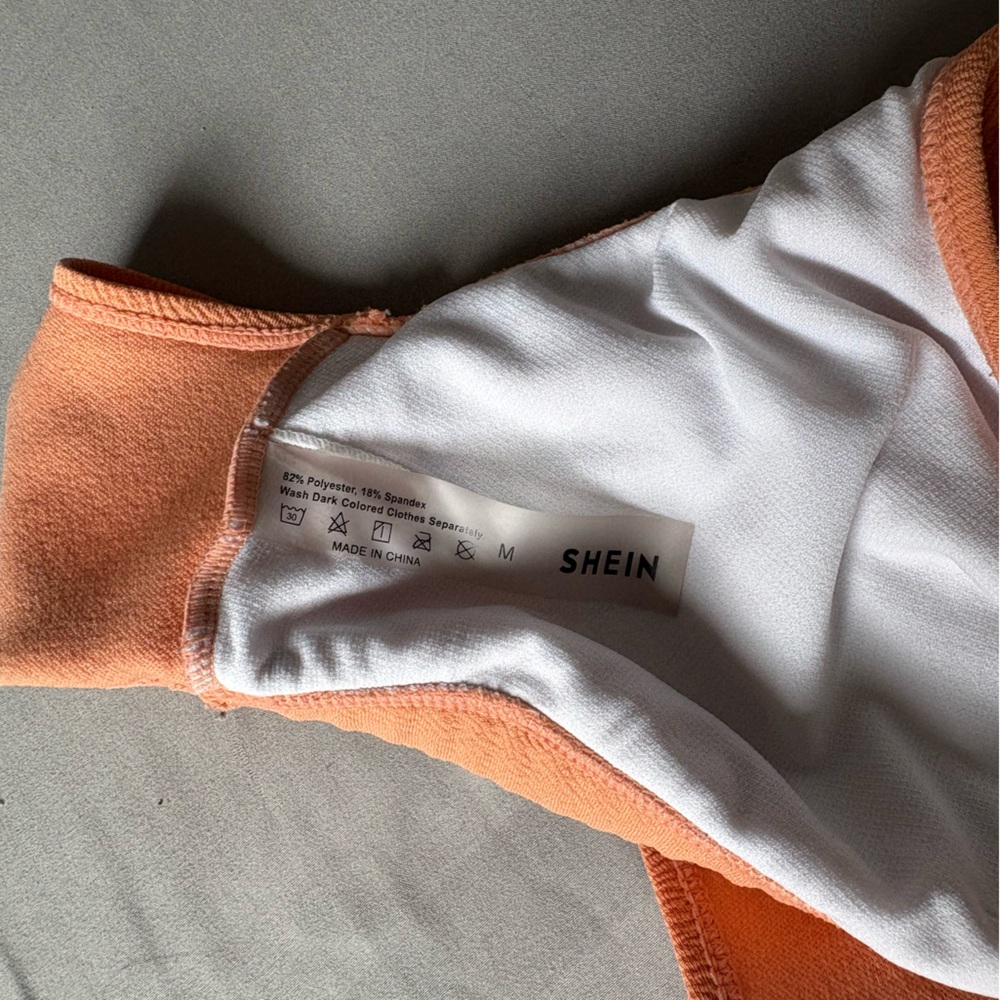 SHEIN Vibrant Orange swim suit top! Never worn